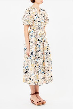 Adriana Short Sleeve Midi Dress-Dresses-Ulla Johnson-Debs Boutique